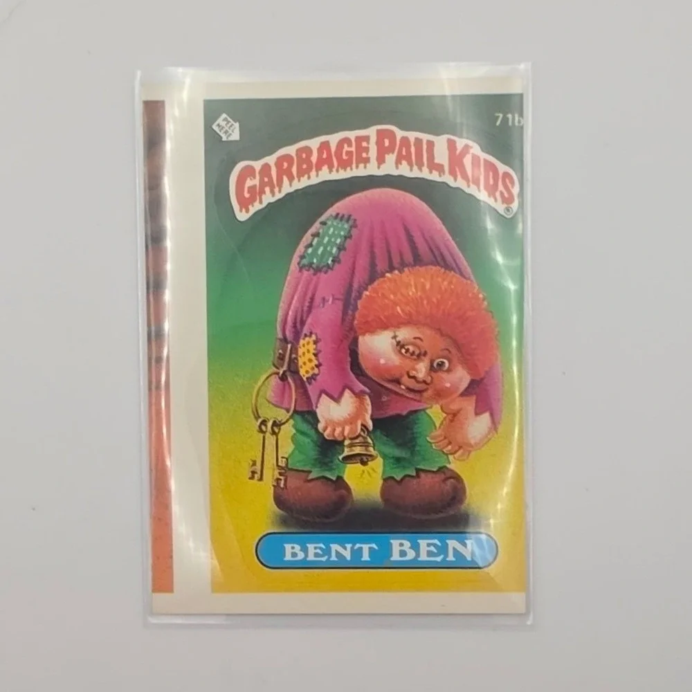 Topps Garbage Pail Kids OS2 Bent Ben Fair 71b Error Card Miscut